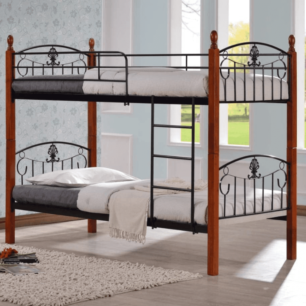 Boston Wooden Steel Bunk Bed